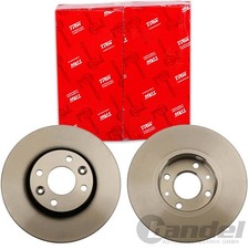 2X TRW BREMSSCHEIBEN 260mm BELÜFTET VORNE PASSEND FÜR DACIA LOGAN LADA LARGUS