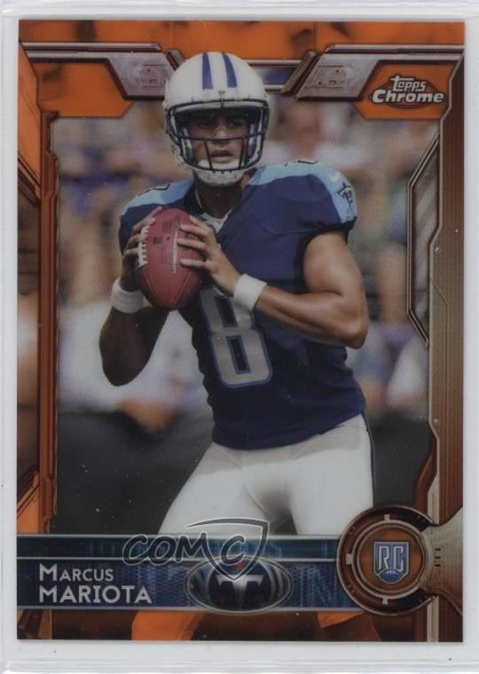 2015 Topps Chrome Rookies Orange Refractor Marcus Mariota #150 03xg