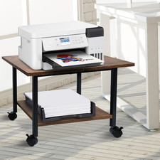 Printer Stand with Storage Shelf, Small Printer Stand for Desk Office Home, unde