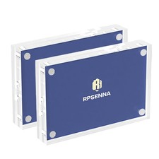 RPSENNA Mini Picture Frame 2.5x3.5 inch Acrylic Magnetic 2.5'' x 3.5'', clear