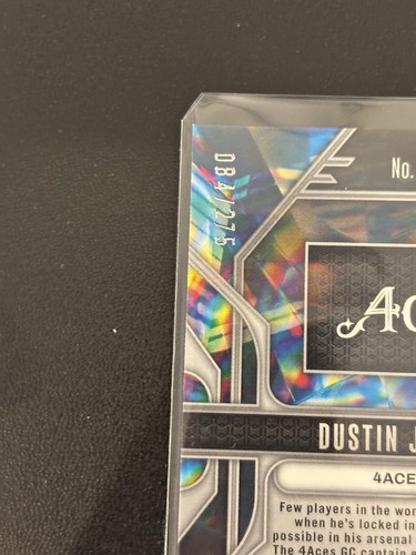 2025 Panini Prizm LIV Golf Hobby Dustin Johnson Green Prizmatic Prizm /275 - Picture 3 of 6