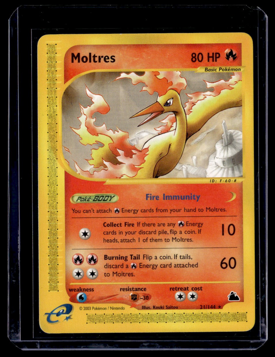 Moltres 21/144 Rare Skyridge Pokemon 2003