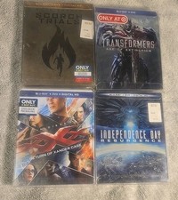 LOT OF 4 STEELBOOK BLURAY DVD NEW READ DESCRIPTION XXX MAZE RUNNER TRANSFORMERS