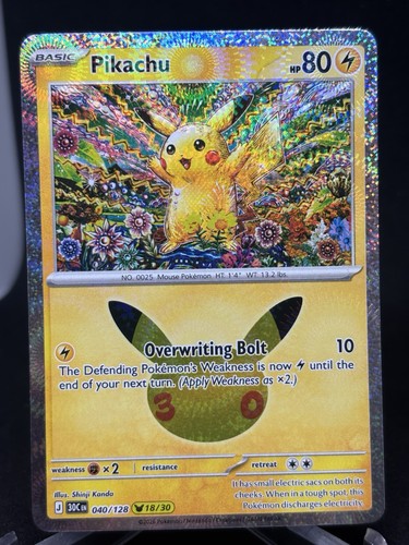 Pikachu 30th Anniversary Celebration ( 18/30) Pokémon TCG Shinji Kanda