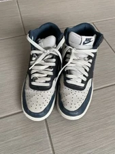 Nike DN3777-004 Black Gray Nike Court Vision High-Top Sneakers US 7