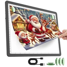 TOHETO Rechargeable A4 Light Pad for Diamond Painting, Ultra Bright Tracing L...