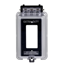 Outdoor Electrical Outlet Cover Box Single Gang Weatherproof With Lock Mechanism