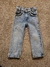 Toddler VINTAGE acid Wash Levi's 4T SLIM PLAY condition