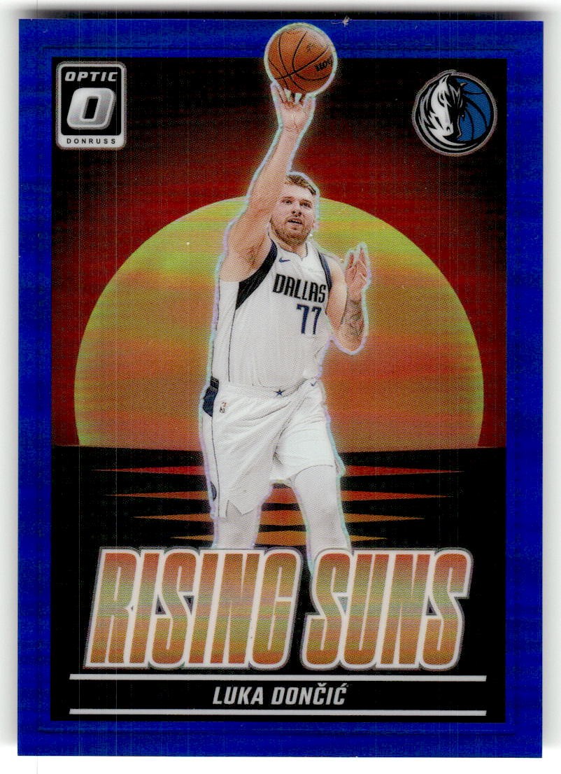 2024-25 Donruss Optic Luka Doncic Rising Suns Blue #/49 #4