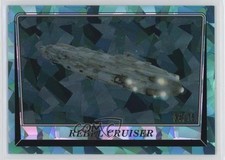 2023 Topps Chrome Sapphire Star Wars ROTJ Aqua 34/75 Rebel Cruiser 216 nd3