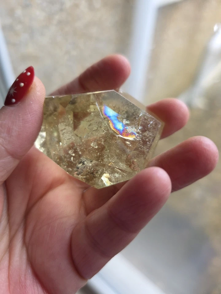 Rainbow Filled Citrine Crystal Freeform Natural Gemstone Beautiful Display Piece - Image 4 of 4