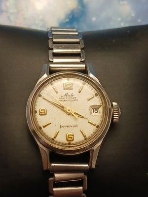 Mido Multifort Superautomatic Powerwind Woman's Watch Stainless Steel