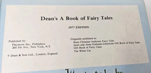 1977 Dean’s A Book of Fairy Tales HC Children's Stories Hardcover RARE Vintage - Imagen 8 de 16