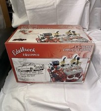 Vintage Edelbrock Equipped Ford Flathead Engine - 16 Scale W Box Papers Mint