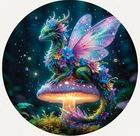 Hayleybug 1/10th oz The Mushroom Throne Dragon Silver Round