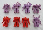 Vintage Transformers G1 Decoy Mini Figures Lot Of 8 Devastator Shrapnel Prowl