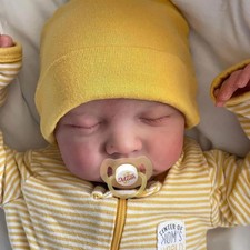Reborn Baby Doll Realistic Newborn Boy Vinyl Body – 20in