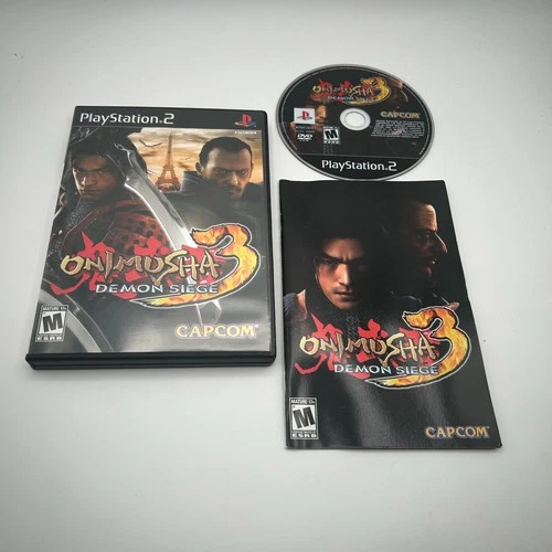 Onimusha 3: Demon Siege (Sony PlayStation 2, 2004) Complete in Box PS2