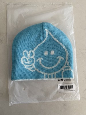 Palace SS26 World Industries Reverso Nein Cuff Beanie Water White