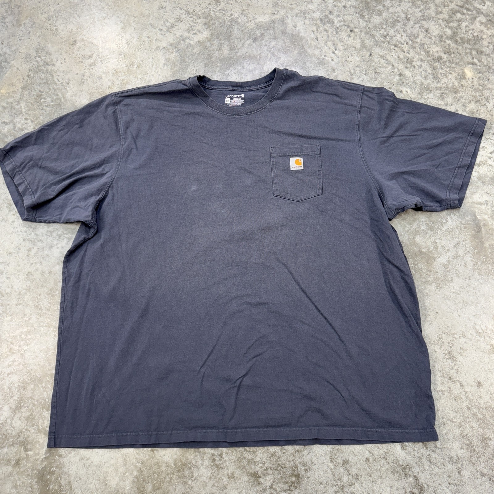 Carhartt Shirt Mens 5XL Gray Loose Fit Pocket Workwear Tee T-Shirt Heavyweight