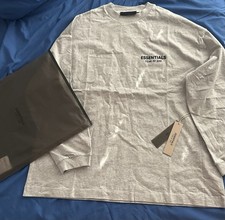 Fear of God ESSENTIALS Light Heather Grey Long Sleeve T-Shirt