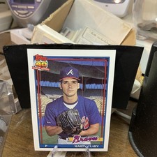 1991 Topps #582 Marty Clary Atlanta Braves Baseball Card
