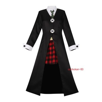 Soul Eater Maka Albarn Cosplay Costume Black Robe Uniform Full Set Anime Outfit