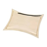 Kerzenteller Conkav 11X7Cm Aus Messing Gold GläNzend Dekoteller Kerzenhalter