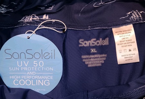 San Soleil XL Rock über Capri Hose UV 50 blau Golf Athleisure NEU - Bild 4 von 5