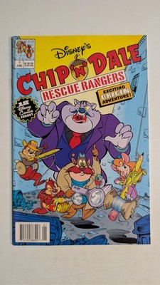 Chip 'n' Dale Rescue Rangers #1 Comic Book Tad Stones Disney Comics 1990