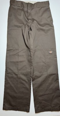 Dickies 85283 Loose Fit Double Knee Work Pants Brown 30x32 Skate Streetwear Vtg