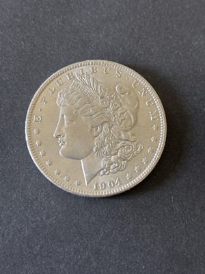 Seltene Silbermünze: Morgan Dollar 1904 O