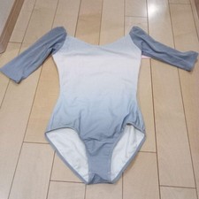 Chacott Japan Blue Gradient Half Sleeve Leotard L Dance Costume