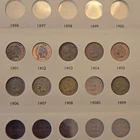Indian Cent Dansco Album with 9 choice XF AU coins included 1901-1909