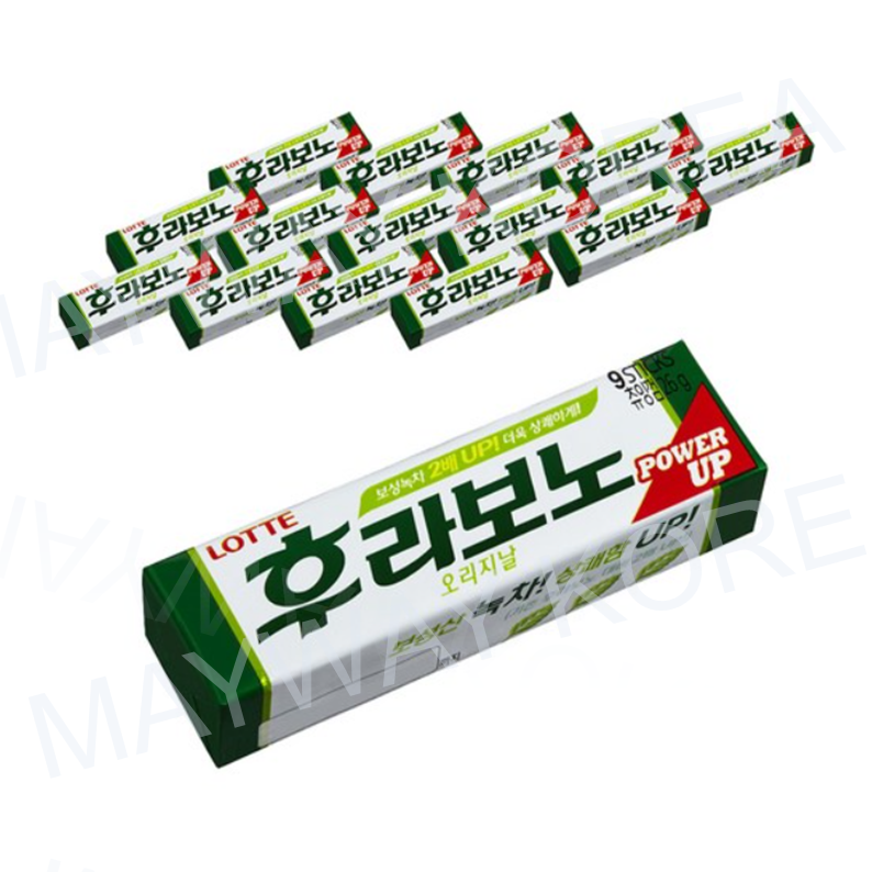 LOTTE Flavono Chewing Gum Green Tea Remove Bad Breath Korean Snack