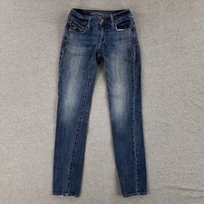 American Eagle Sz 0 Skinny Jeans Stretch Retro Quality Denim Old School