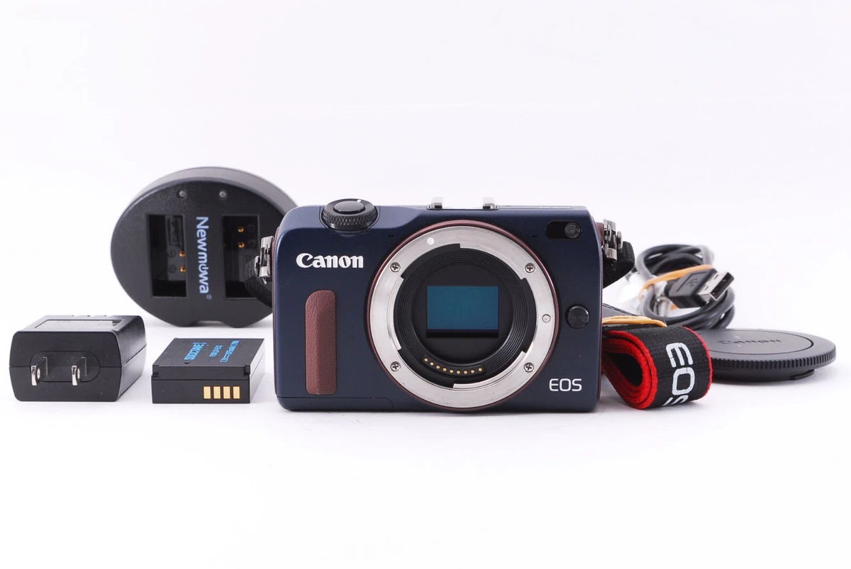 Canon EOS M2 18.0MP Mirrorless Digital Camera Body Blue From Japan