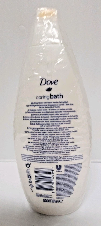 Dove Caring Bath Shea Butter Warm Vanilla Moisturizing Cream 2 Bottles (16.9oz) - Image 2 of 3
