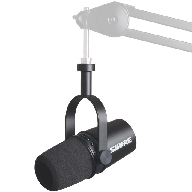 Shure MV7 Microphono con condensatore registrazione vocale live streaming podcast in nero-- Shure MV7 Microphono con condensatore registrazione vocale live streaming podcast in nero--