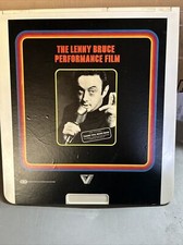THE LENNY BRUCE PERFORMANCE FILM Vestron Video Black White CED