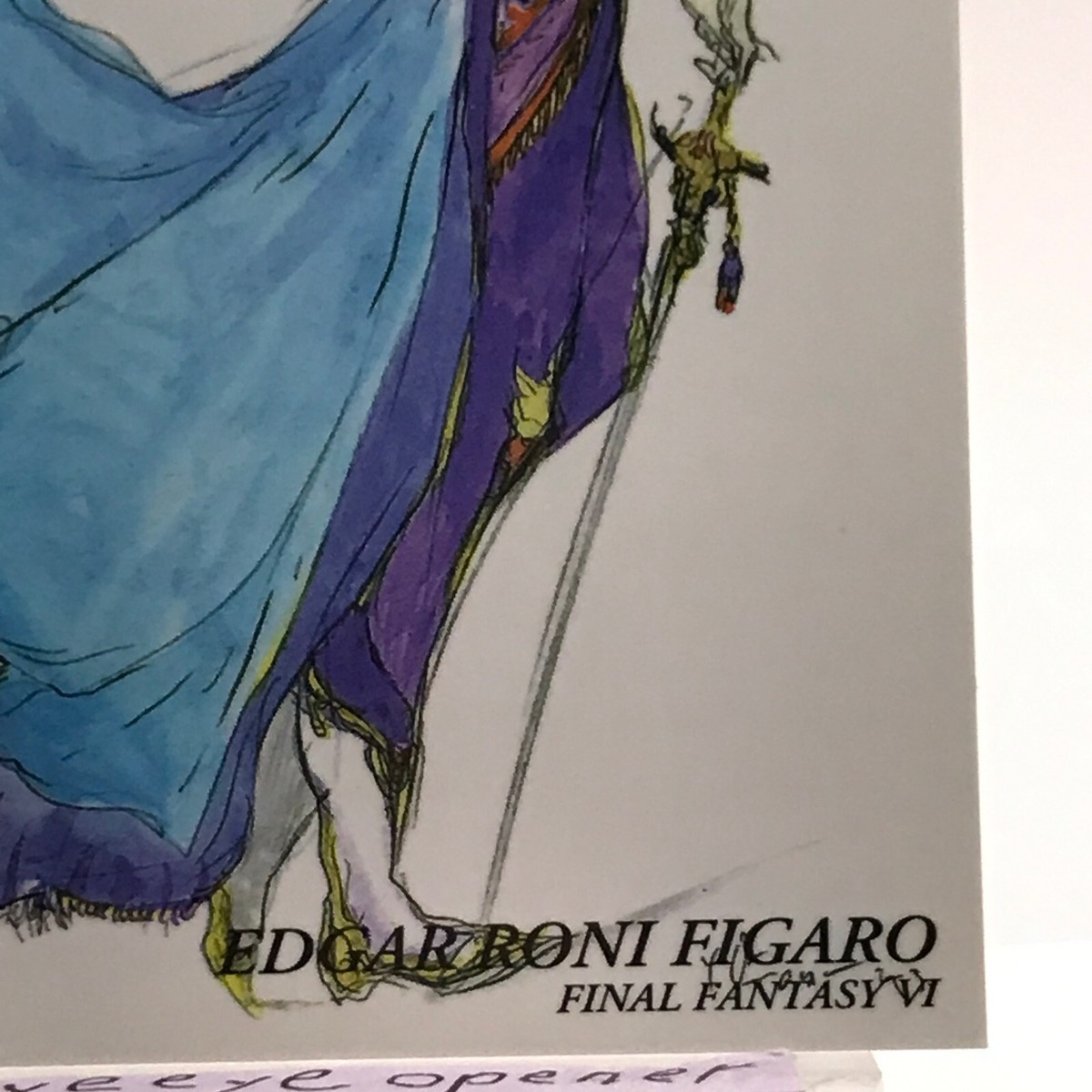 EDGAR RONI FIGARO 336 FINAL FANTASY Art Museum Card Yoshitaka