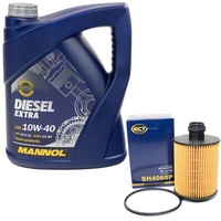 MotoröL Set 10W40 5 Liter + ÖLfilter SH 4060 P FüR Suzuki Swift III