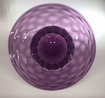 Richardson Glasoptik Glasschale Amethyst 30er Jahre Stourbridge signiert