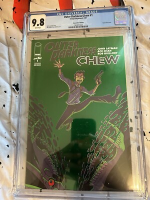 Outer Darkness/Chew #1 Green Foil Convention Variant  CGC 9.8 NM/MT  Layman