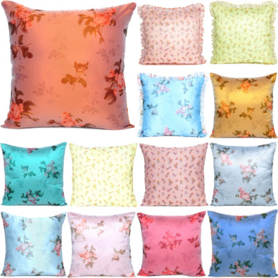 Vintage Pillow Covers Home Decor Cushion Cover Pillowcase Organza Satin Pillows