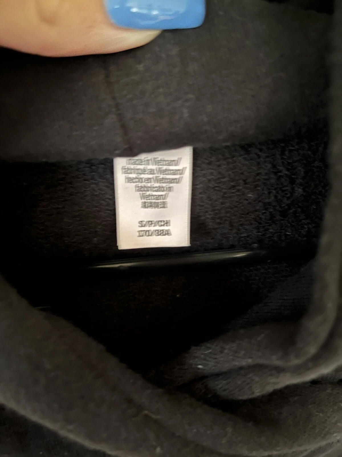 UNDERCOVER Felpa con cappuccio pullover donna Victoria's Secret nero bianco lettere piccole