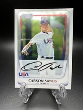 2011 Bowman Chrome Draft Picks & Prospects - Carson Sands #BDPP105 (RC)