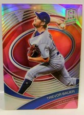 TREVOR BAUER /40 PINK BASE CARD SPECTRA BASEBALL PANINI 2021
