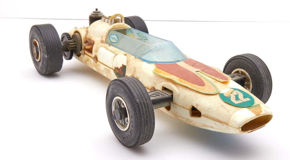 Testors gas GOOD YEAR Indy 500 Racer tether car Motor Good Rare READ