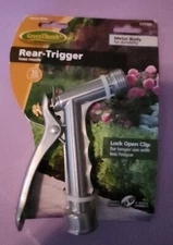 Green Thumb Metal Body Rear Trigger Hose Nozzle Heavy-Duty Sprayer